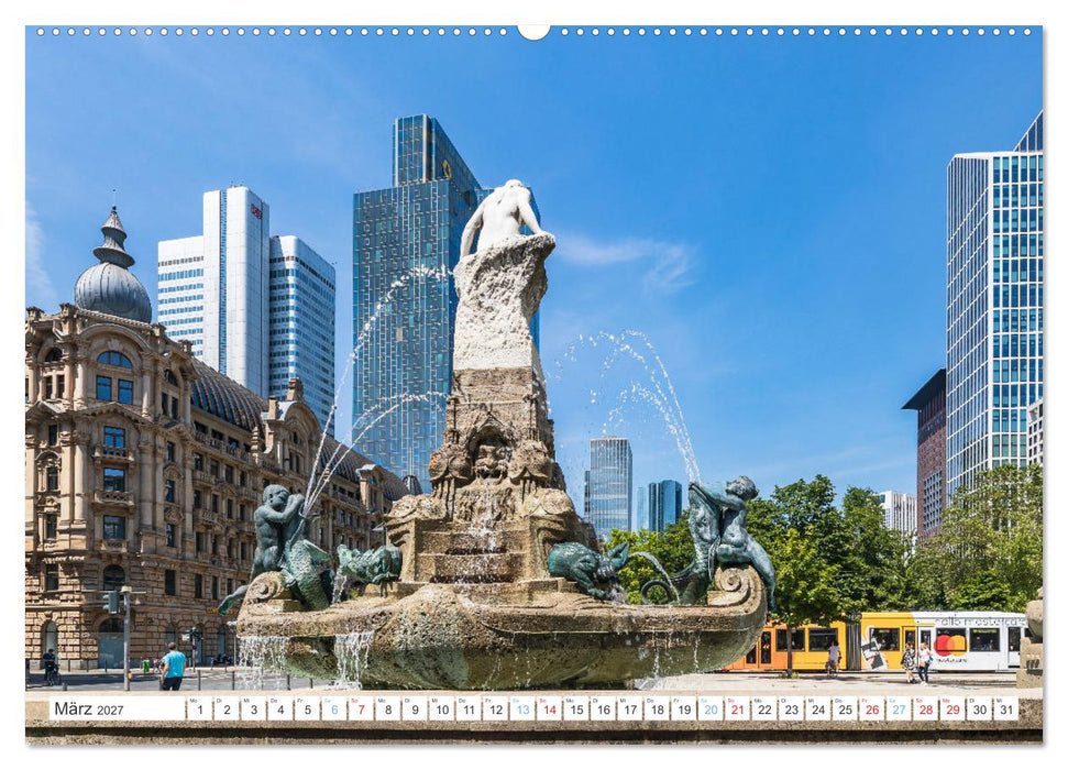 Frankfurt - Wolkenkratzer und Tradition (CALVENDO Wandkalender 2027)