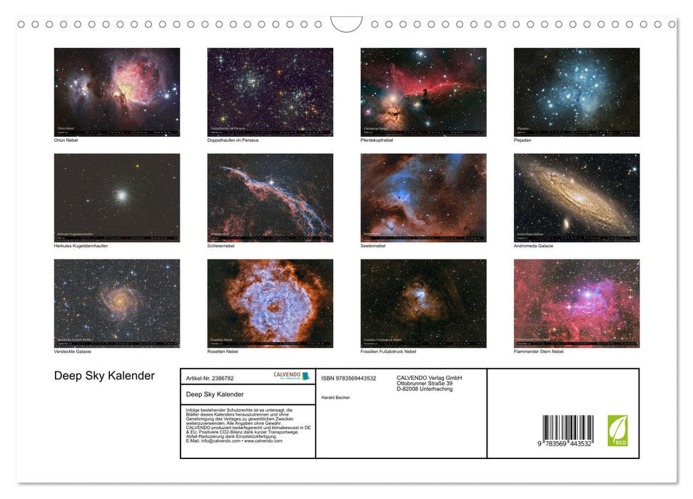 Deep Sky Kalender (CALVENDO Wandkalender 2027)