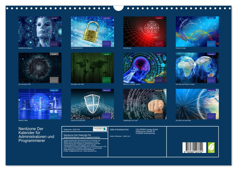 Nerdzone Der Kalender für Administratoren und Programmierer (CALVENDO Wandkalender 2027)