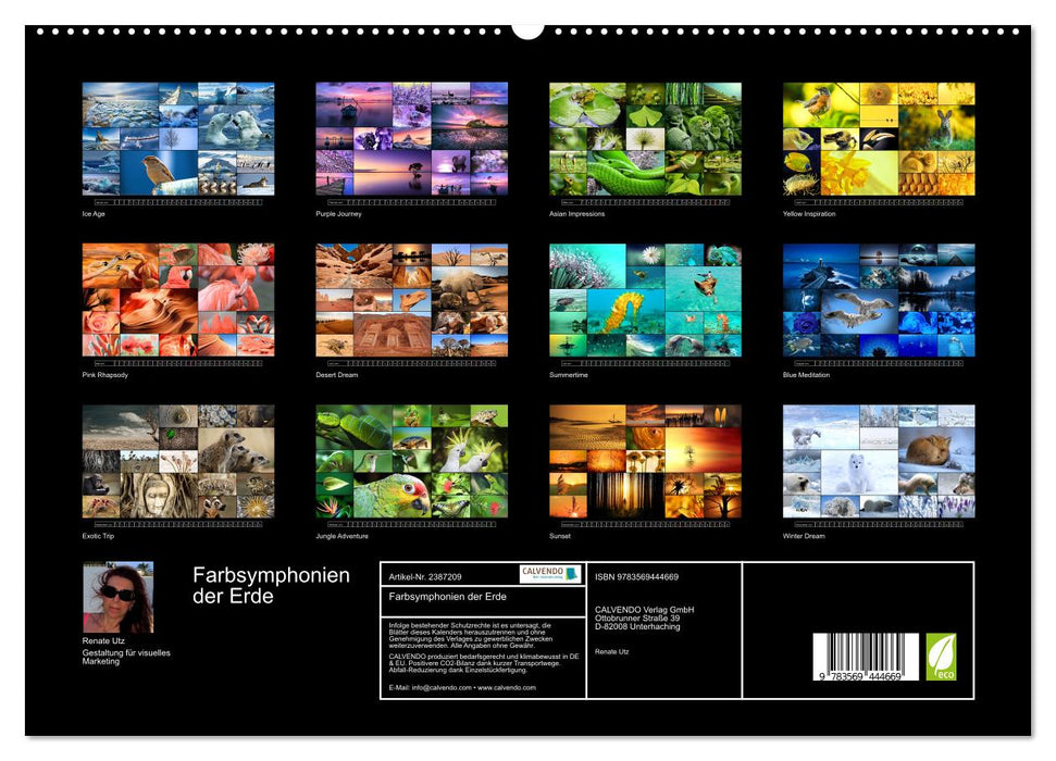 Farbsymphonien der Erde (CALVENDO Premium Wandkalender 2027)