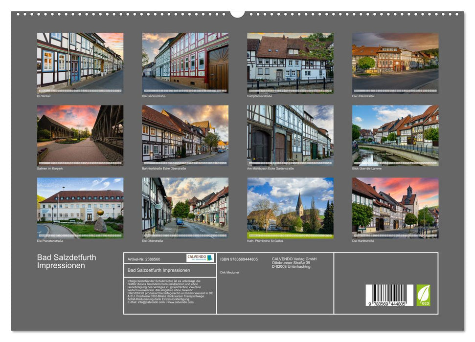 Bad Salzdetfurth Impressionen (CALVENDO Premium Wandkalender 2027)