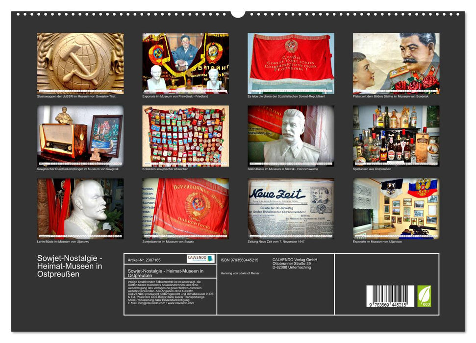 Sowjet-Nostalgie - Heimat-Museen in Ostpreußen (CALVENDO Wandkalender 2027)