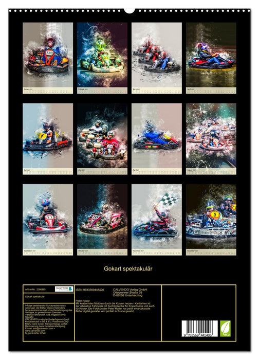 Gokart spektakulär (CALVENDO Wandkalender 2027)