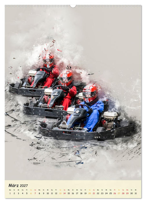 Gokart spektakulär (CALVENDO Wandkalender 2027)