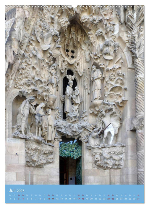 Sagrada Família - Gaudís unvollendetes Meisterwerk (CALVENDO Premium Wandkalender 2027)
