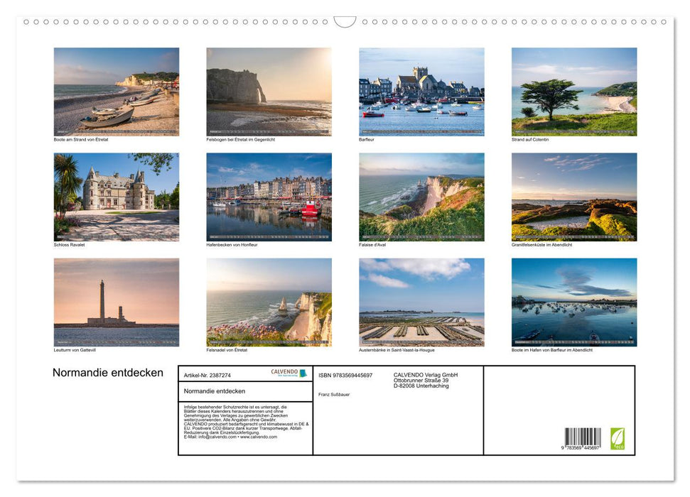 Normandie entdecken (CALVENDO Wandkalender 2027)