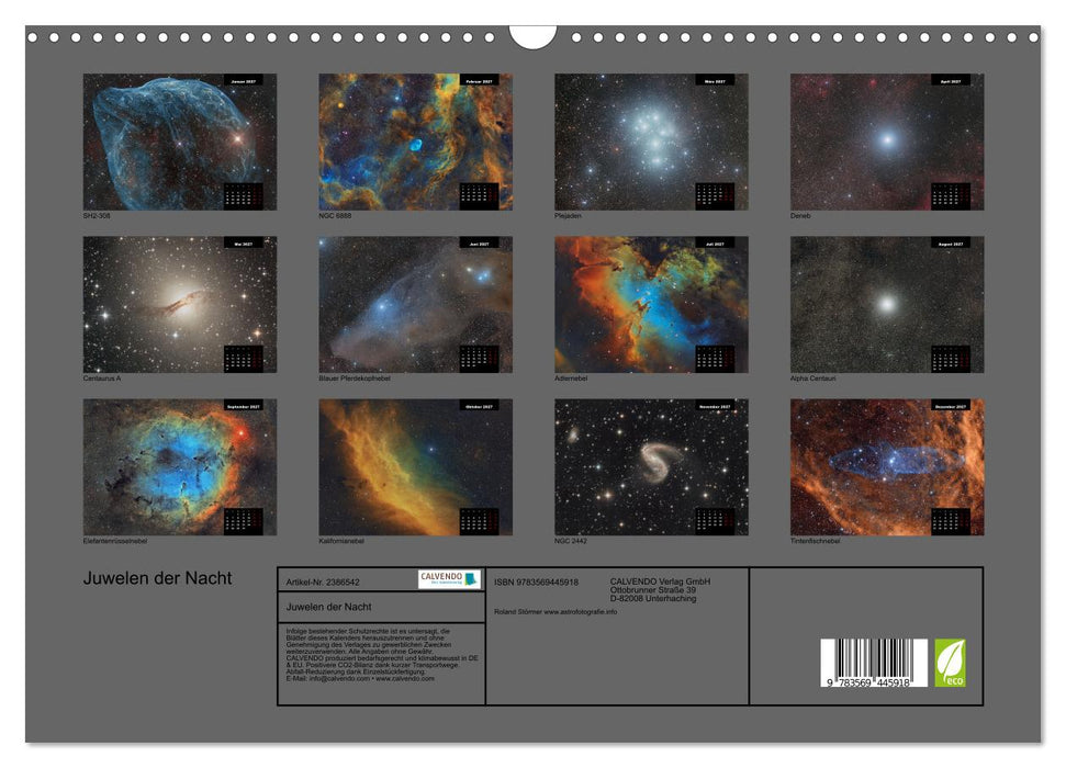 Juwelen der Nacht (CALVENDO Wandkalender 2027)