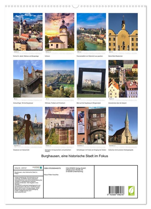 Burghausen, eine historische Stadt im Fokus (CALVENDO Wandkalender 2027)