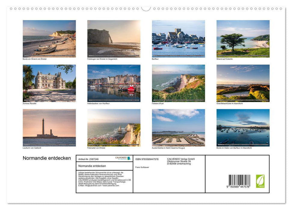 Normandie entdecken (CALVENDO Premium Wandkalender 2027)