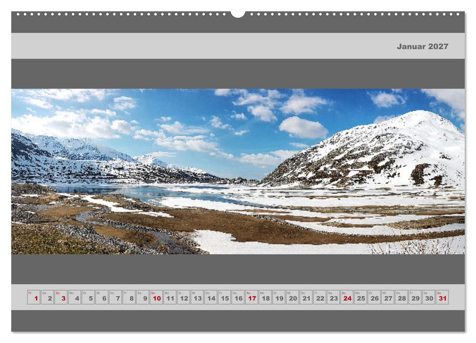 Panorama Alpen (CALVENDO Wandkalender 2027)