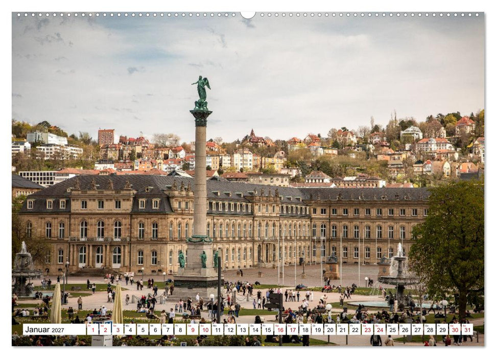 Stuttgart kreuz und quer (CALVENDO Wandkalender 2027)