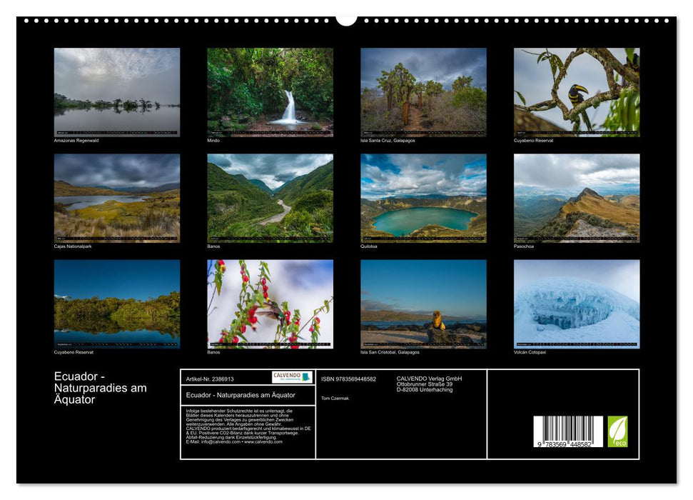 Ecuador - Naturparadies am Äquator (CALVENDO Premium Wandkalender 2027)