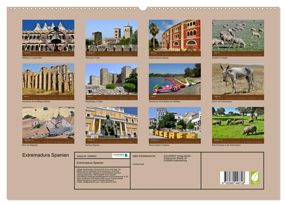 Extremadura Spanien (CALVENDO Premium Wandkalender 2027)