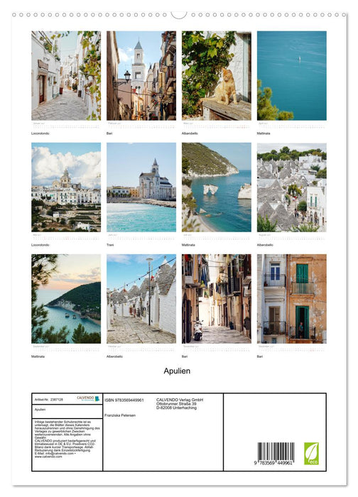 Apulien (CALVENDO Premium Wandkalender 2027)