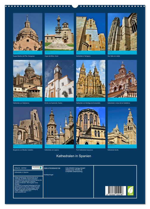Kathedralen in Spanien (CALVENDO Wandkalender 2027)