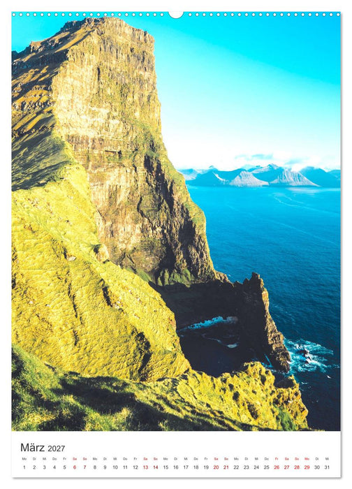 Färöer - Die Schafsinseln im Norden. (CALVENDO Premium Wandkalender 2027)