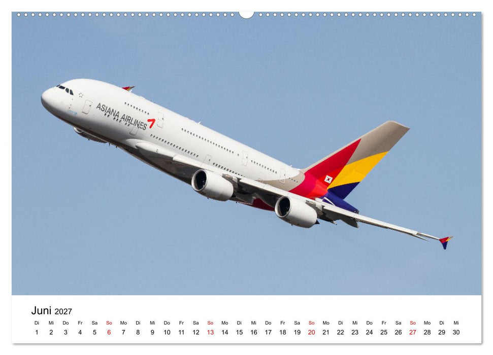 Airbus A380 Superjumbo 2027 (CALVENDO Premium Wandkalender 2027)