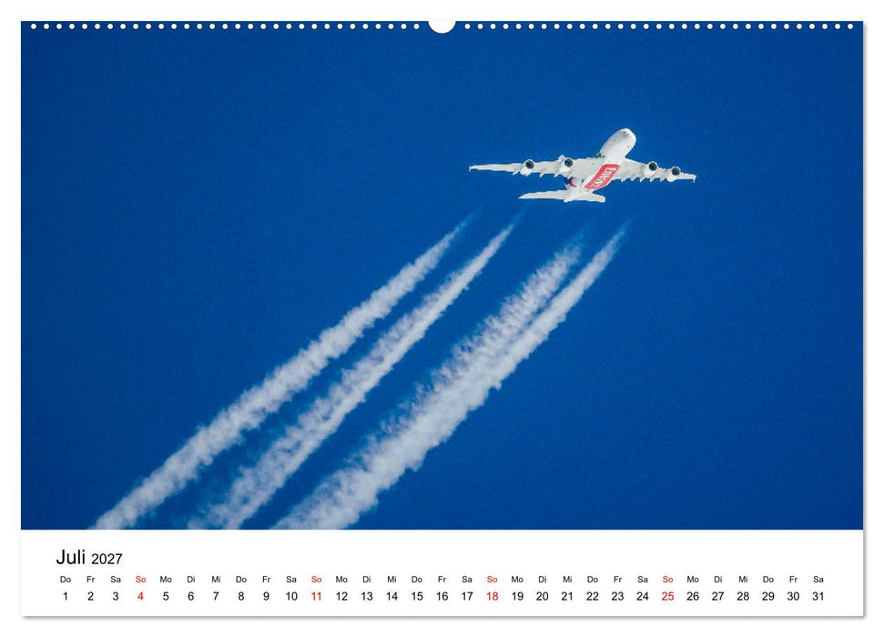 Airbus A380 Superjumbo 2027 (CALVENDO Premium Wandkalender 2027)