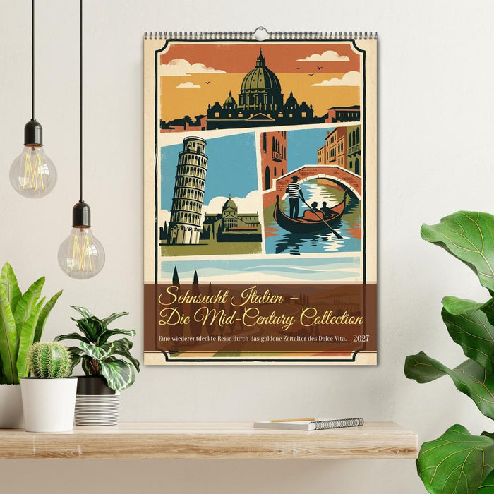 Sehnsucht Italien - Die Mid-Century Collection (CALVENDO Wandkalender 2027)
