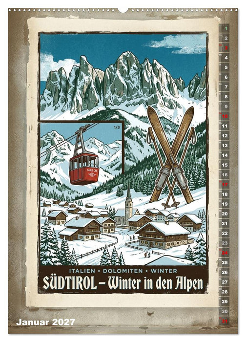 Sehnsucht Italien - Die Mid-Century Collection (CALVENDO Wandkalender 2027)