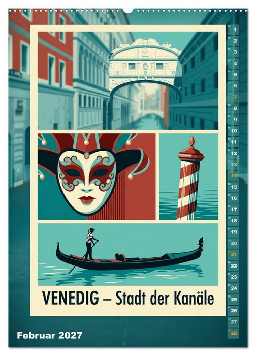 Sehnsucht Italien - Die Mid-Century Collection (CALVENDO Wandkalender 2027)