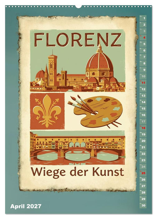 Sehnsucht Italien - Die Mid-Century Collection (CALVENDO Wandkalender 2027)