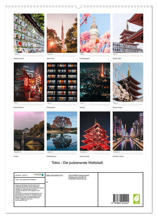 Tokio - Die pulsierende Weltstadt. (CALVENDO Premium Wandkalender 2027)