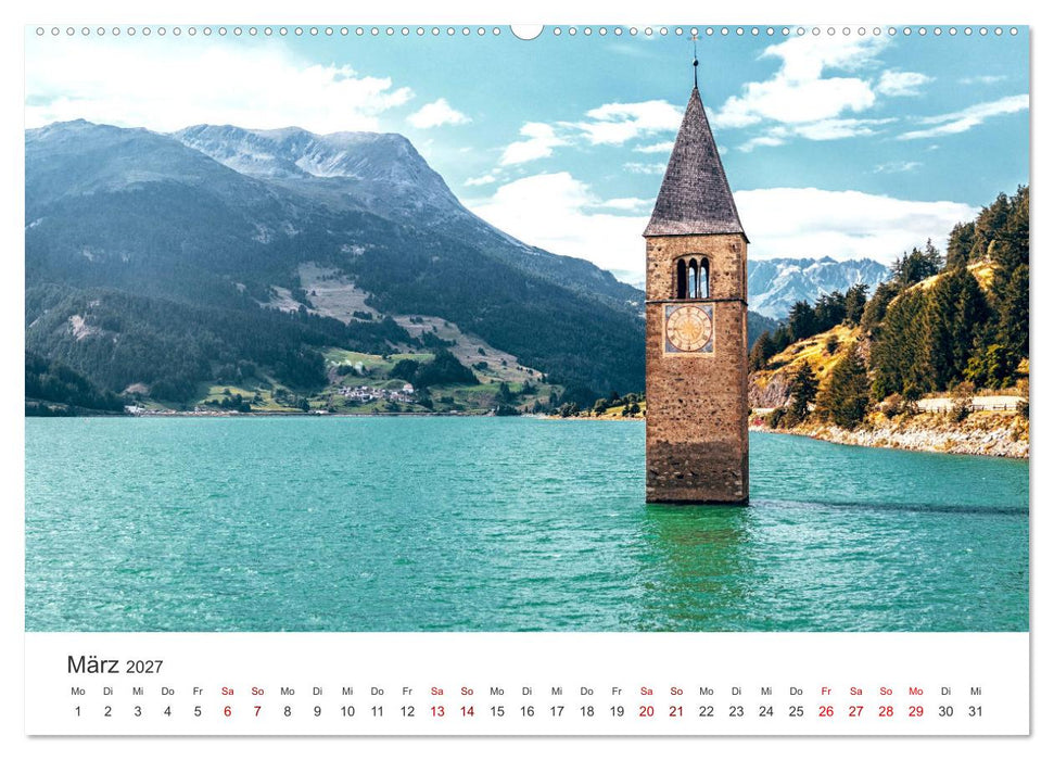 Südtirol - Entlang der italienischen Alpen. (CALVENDO Wandkalender 2027)