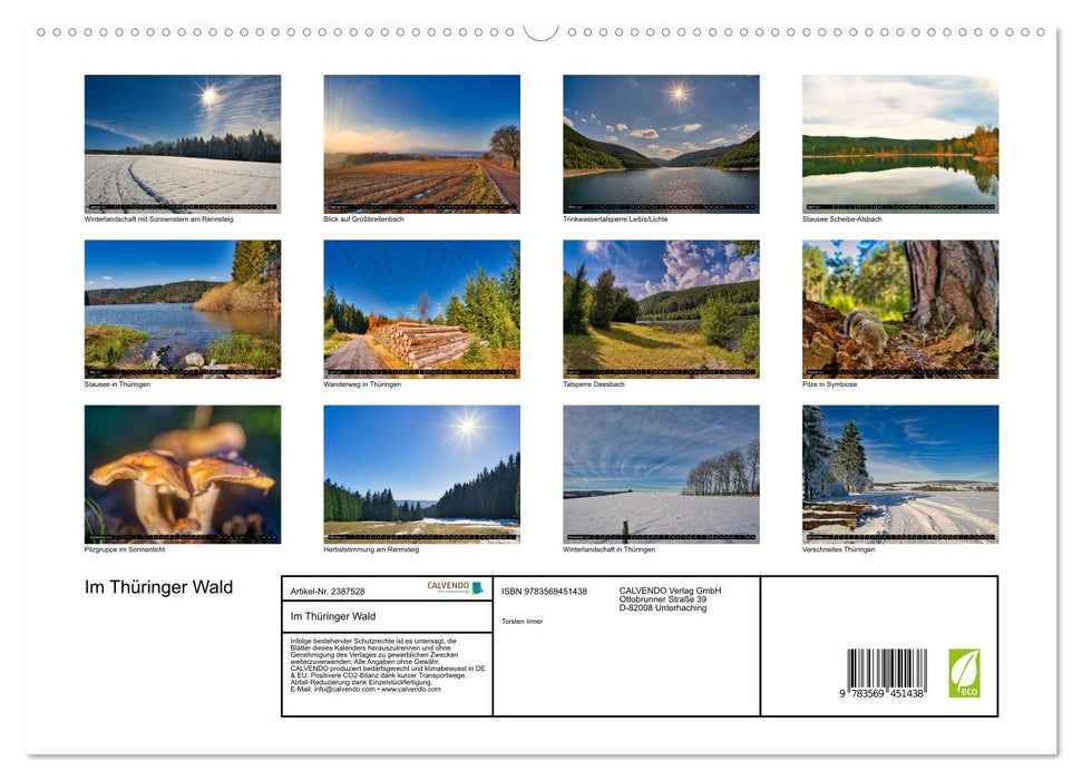 Im Thüringer Wald (CALVENDO Wandkalender 2027)