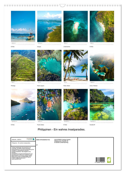 Philippinen - Ein wahres Inselparadies. (CALVENDO Wandkalender 2027)