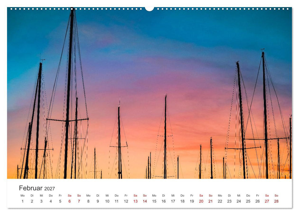 Segeln - Kurs aufs offene Meer. (CALVENDO Wandkalender 2027)