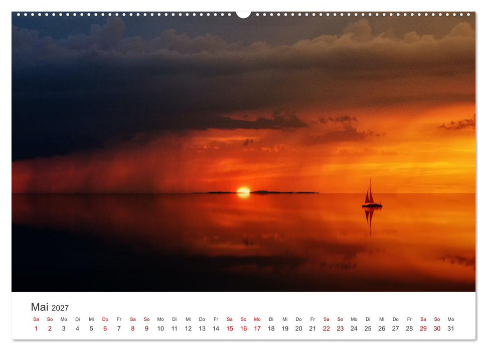Segeln - Kurs aufs offene Meer. (CALVENDO Wandkalender 2027)