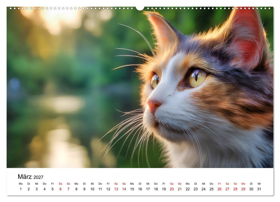Glück hat drei Farben - ein Jahr mit ganz besonderen Katzen (CALVENDO Wandkalender 2027)