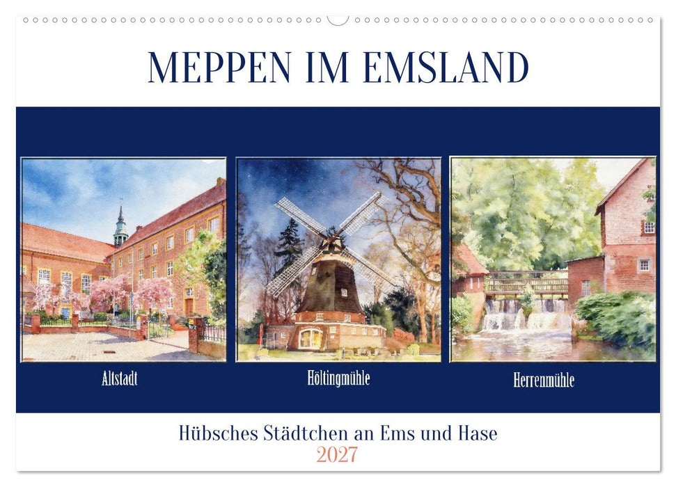 Meppen im Emsland (CALVENDO Wandkalender 2027)