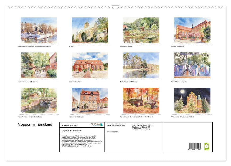 Meppen im Emsland (CALVENDO Wandkalender 2027)