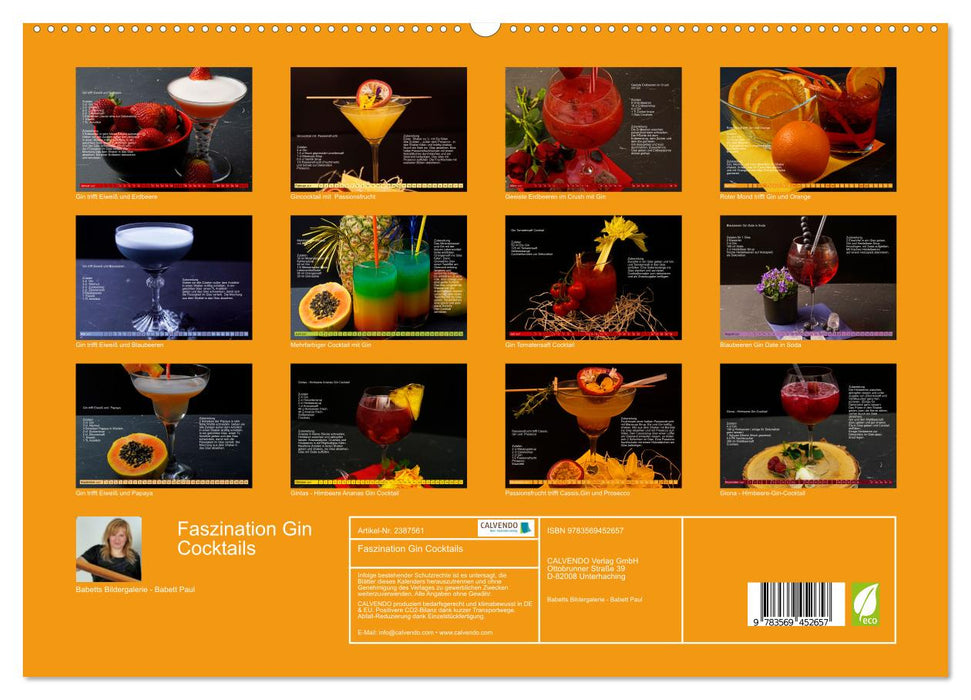 Faszination Gin Cocktails (CALVENDO Wandkalender 2027)