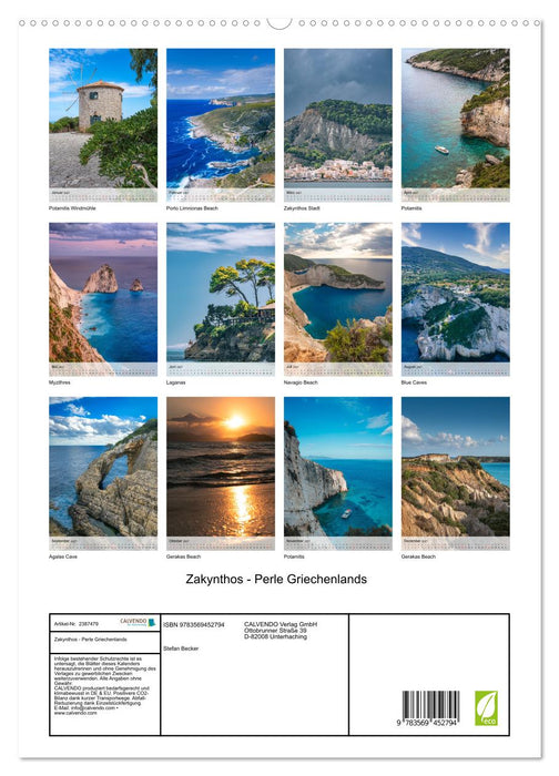 Zakynthos - Perle Griechenlands (CALVENDO Premium Wandkalender 2027)