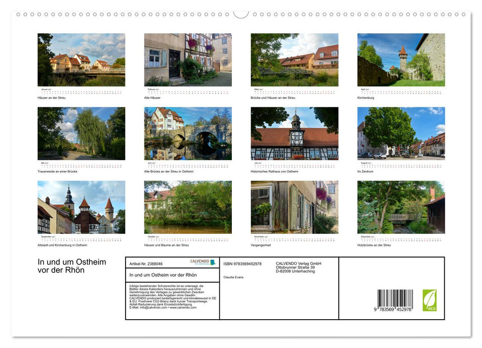 In und um Ostheim vor der Rhön (CALVENDO Wandkalender 2027)
