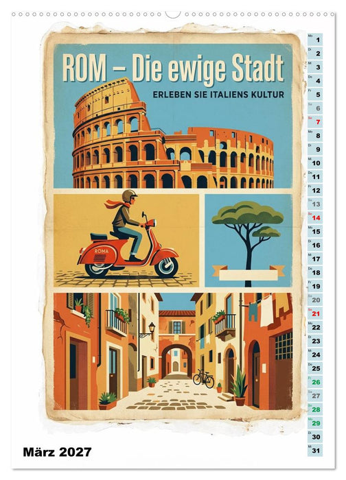 Sehnsucht Italien - Die Mid-Century Collection (CALVENDO Premium Wandkalender 2027)