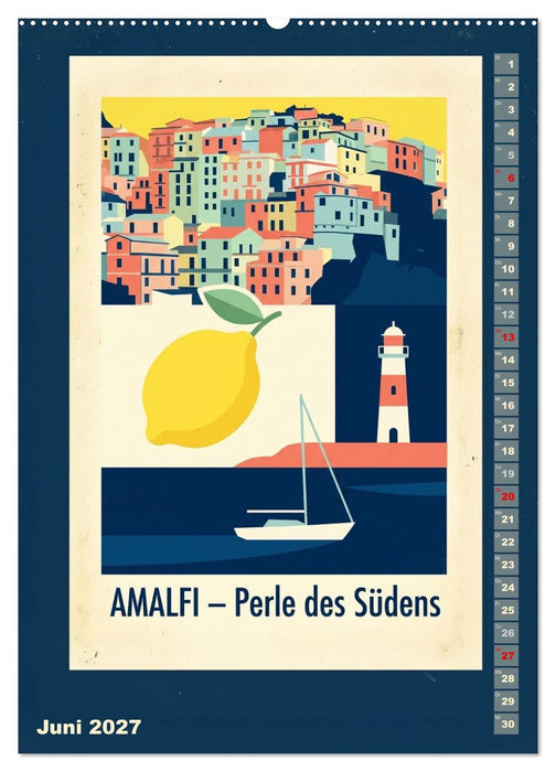 Sehnsucht Italien - Die Mid-Century Collection (CALVENDO Premium Wandkalender 2027)