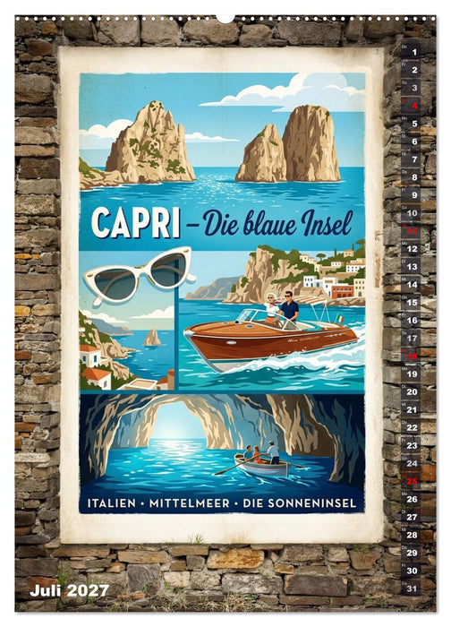 Sehnsucht Italien - Die Mid-Century Collection (CALVENDO Premium Wandkalender 2027)