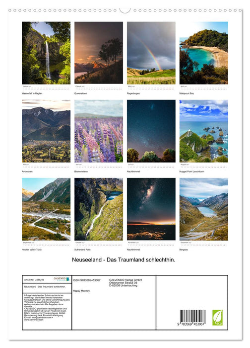 Neuseeland - Das Traumland schlechthin. (CALVENDO Premium Wandkalender 2027)