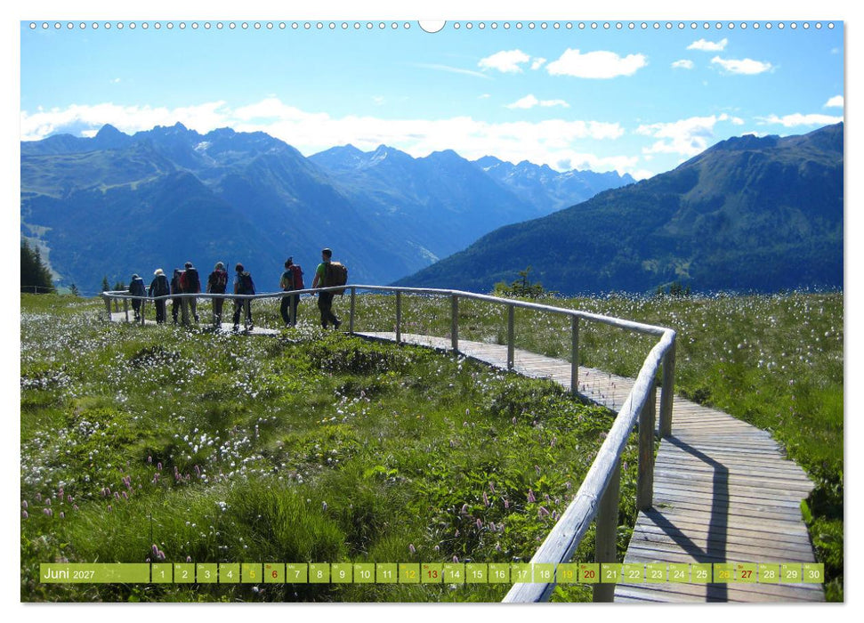 E5 - ZU FUSS ÜBER DIE ALPEN VON OBERSTDORF NACH MERAN (CALVENDO Wandkalender 2027)