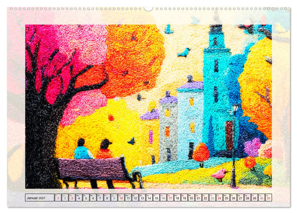 Farbwelten und Gefühle. Psychedelic Pop-Landscapes (CALVENDO Premium Wandkalender 2027)