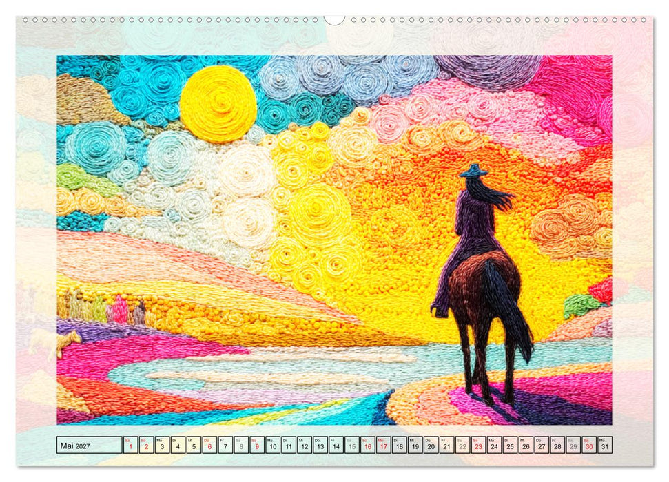 Farbwelten und Gefühle. Psychedelic Pop-Landscapes (CALVENDO Premium Wandkalender 2027)