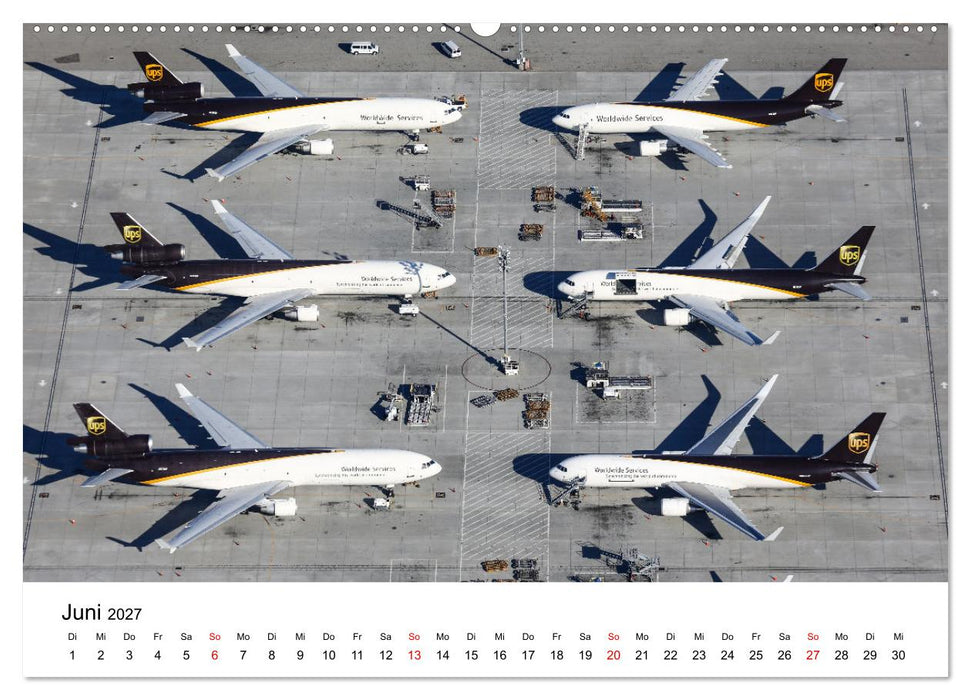 From Above - Die etwas andere Perspektive auf Flugzeuge (CALVENDO Premium Wandkalender 2027)