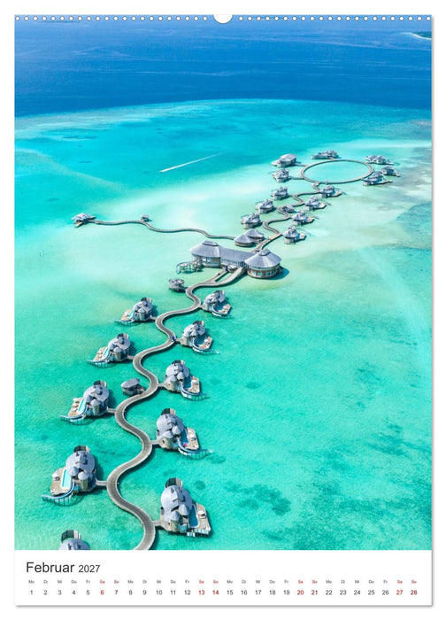 Malediven - Das wunderschöne Urlaubsparadies. (CALVENDO Wandkalender 2027)
