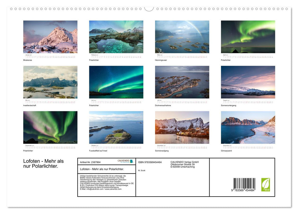 Lofoten - Mehr als nur Polarlichter. (CALVENDO Wandkalender 2027)