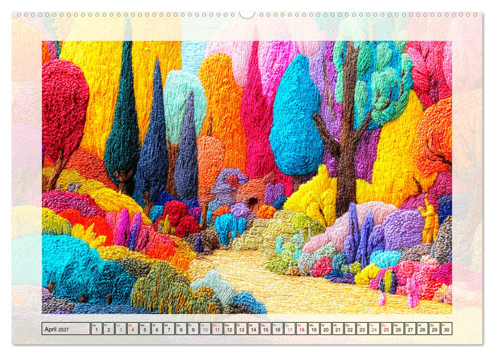 Farbwelten und Gefühle. Psychedelic Pop-Landscapes (CALVENDO Wandkalender 2027)