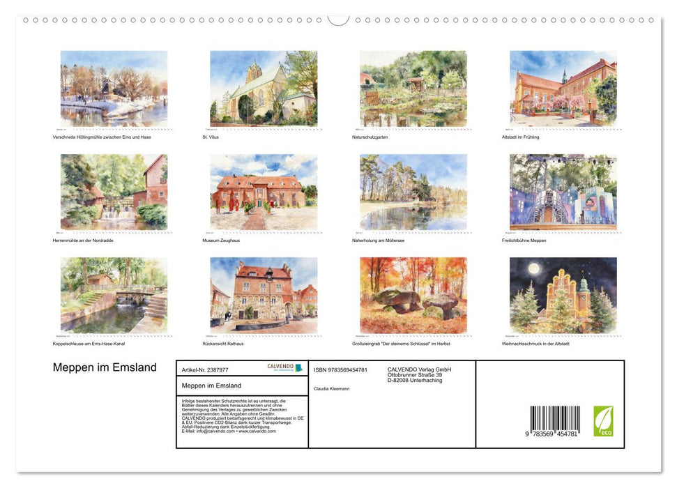 Meppen im Emsland (CALVENDO Premium Wandkalender 2027)